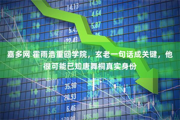 嘉多网 霍雨浩重回学院，玄老一句话成关键，他很可能已知唐舞桐真实身份